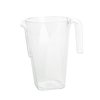 Smarty Had A Party 52 oz. Clear Square Plastic Disposable Pitchers (24 Pitchers), 24PK 552S-CASE